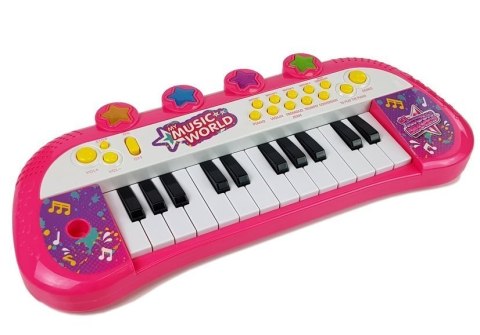 Pianinko Keyboard 24 klawisze Różowe Pianinko Keyboard 24 klawisze Różowe