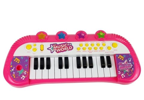Pianinko Keyboard 24 klawisze Różowe Pianinko Keyboard 24 klawisze Różowe