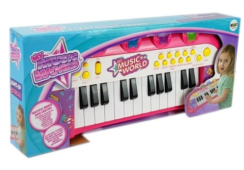 Pianinko Keyboard 24 klawisze Różowe Pianinko Keyboard 24 klawisze Różowe
