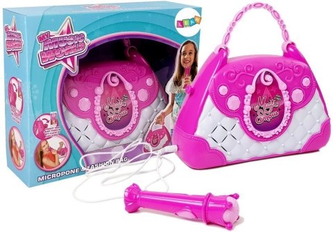 Przenośne Karaoke w Torebce Różowe Mikrofon USB Przenośne Karaoke w Torebce Różowe Mikrofon USB