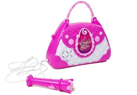 Przenośne Karaoke w Torebce Różowe Mikrofon USB Przenośne Karaoke w Torebce Różowe Mikrofon USB