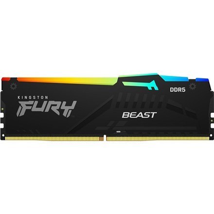 Kingston FURY Beast RGB EXPO 16 GB, DDR5, 5600 MHz, PC/serwer, nr rejestracyjny, nr ECC Kingston FURY Beast RGB EXPO 16 GB, DDR5, 5600 MHz, PC/serwer, nr rejestracyjny, nr ECC