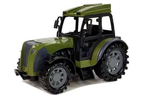 Zielony Traktor z Niską Przyczepą Figurka Konia Zdalnie Sterowany 2.4G Zielony Traktor z Niską Przyczepą Figurka Konia Zdalnie Sterowany 2.4G
