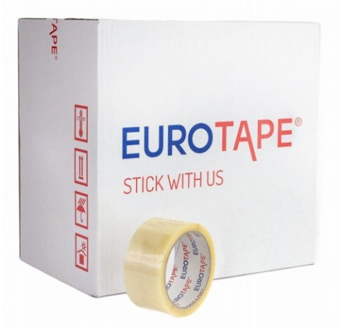 Taśma Pakowa EUROTAPE Transparent Kauczuk 48/60y - 36 szt. Taśma Pakowa EUROTAPE Transparent Kauczuk 48/60y - 36 szt.