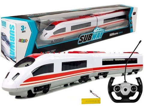 Pociąg Kolejka Zdalnie Sterowany 65 cm Światła R/C Biały Pociąg Kolejka Zdalnie Sterowany 65 cm Światła R/C Biały