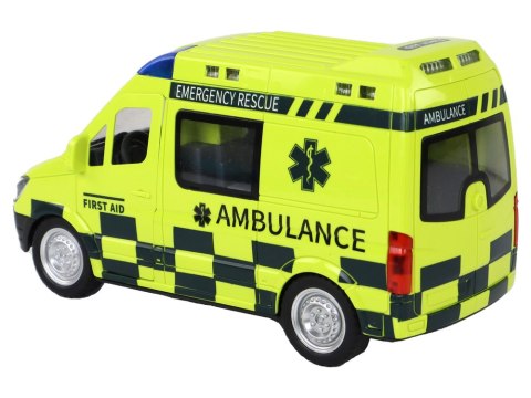 Zdalnie Sterowany Żółty Ambulans Ze Światłami Zdalnie Sterowany Żółty Ambulans Ze Światłami
