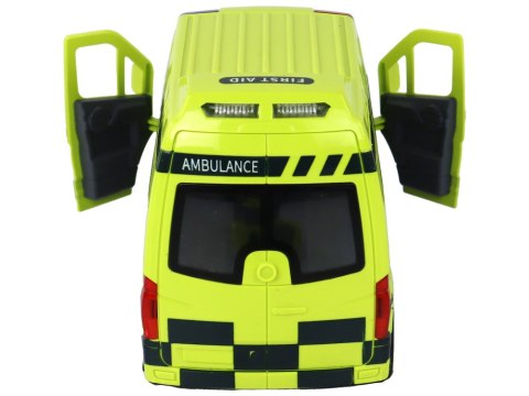 Zdalnie Sterowany Żółty Ambulans Ze Światłami Zdalnie Sterowany Żółty Ambulans Ze Światłami