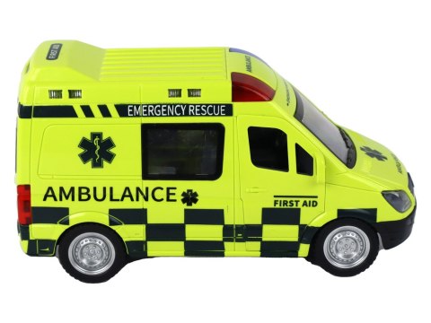 Zdalnie Sterowany Żółty Ambulans Ze Światłami Zdalnie Sterowany Żółty Ambulans Ze Światłami