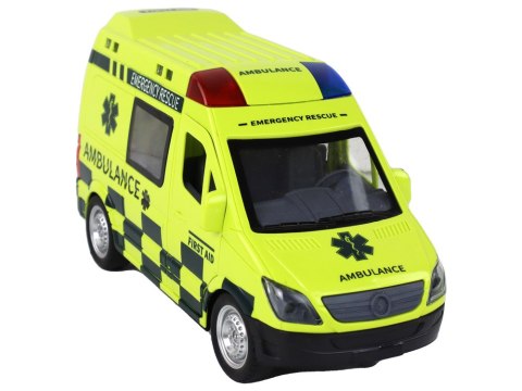 Zdalnie Sterowany Żółty Ambulans Ze Światłami Zdalnie Sterowany Żółty Ambulans Ze Światłami