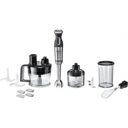 Blender Bosch MaxoMixx MS8CM6190 Blender ręczny 1000 W Liczba prędkości 12 Tryb Turbo Kruszenie lodu Czarny/Stal nierdzewna