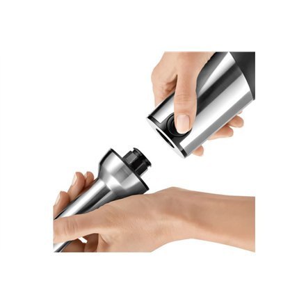 Blender Bosch MaxoMixx MS8CM6190 Blender ręczny 1000 W Liczba prędkości 12 Tryb Turbo Kruszenie lodu Czarny/Stal nierdzewna