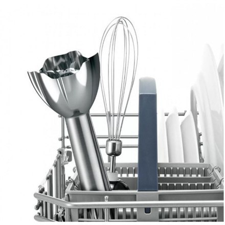 Blender Bosch MaxoMixx MS8CM6190 Blender ręczny 1000 W Liczba prędkości 12 Tryb Turbo Kruszenie lodu Czarny/Stal nierdzewna