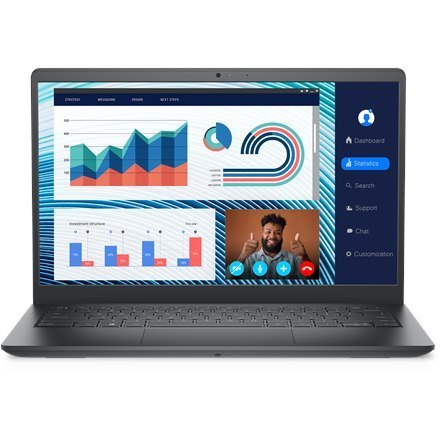 Dell Vostro 14 3420 Czarny 14 "WVA FHD z powłoką przeciwodblaskową Intel Core i5 i5-1235U 8 GB DDR4 SSD 512 GB Intel UHD Graphic