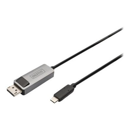 Kabel dwukierunkowego adaptera Digitus DB-300334-020-S Display Port USB-C Kabel dwukierunkowego adaptera Digitus DB-300334-020-S Display Port USB-C