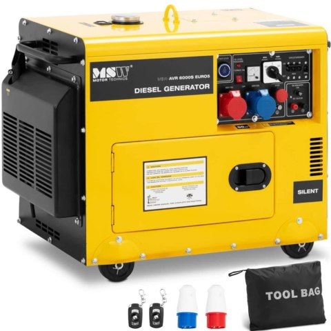 Agregat prądotwórczy generator prądu Diesel 16 l 240/400 V 6000 W AVR Agregat prądotwórczy generator prądu Diesel 16 l 240/400 V 6000 W AVR