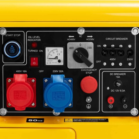 Agregat prądotwórczy generator prądu Diesel 16 l 240/400 V 6000 W AVR Agregat prądotwórczy generator prądu Diesel 16 l 240/400 V 6000 W AVR