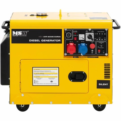 Agregat prądotwórczy generator prądu Diesel 16 l 240/400 V 6000 W AVR Agregat prądotwórczy generator prądu Diesel 16 l 240/400 V 6000 W AVR