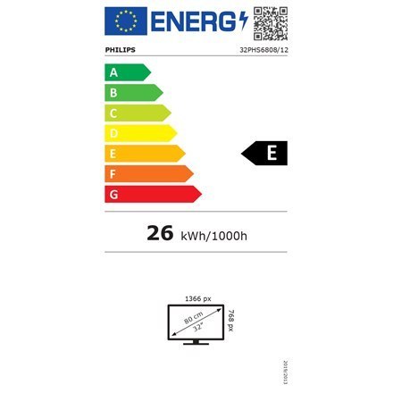 Philips 32PHS6808/12 32" (80 cm) Telewizor Smart TV HD Wi-Fi DVB-T/T2/T2-HD/C/S/S2 Philips 32PHS6808/12 32" (80 cm) Telewizor Smart TV HD Wi-Fi DVB-T/T2/T2-HD/C/S/S2