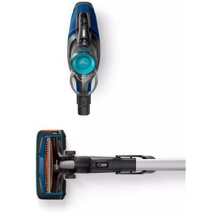 Philips Odkurzacz FC6719/01 Działający bezprzewodowo Rączka Funkcja mycia - W 21,6 V Czas działania (maks.) 50 min Niebieski/Cza Philips Odkurzacz FC6719/01 Działający bezprzewodowo Rączka Funkcja mycia - W 21,6 V Czas działania (maks.) 50 min Niebieski/Cza