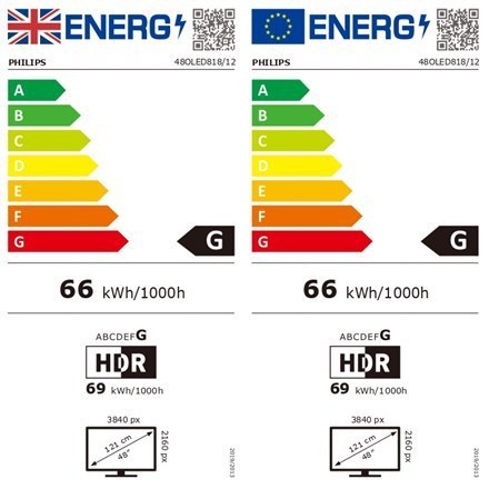 Philips Telewizor Smart TV 4K UHD OLED z Ambilight 48OLED718/12 48" (121 cm) Smart TV Google TV 4K UHD OLED 3840 x 2160 Wi-Fi DV