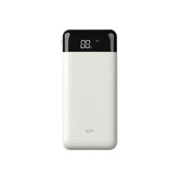 Silicon Power Powerbank GP28 Li-Polymer Tekstura włókna węglowego zapewnia pewniejszy chwyt, a zaokrąglony kształt jest ergonomi