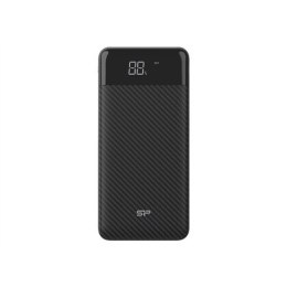 Silicon Power Powerbank GP28 Li-Polymer Tekstura włókna węglowego zapewnia pewniejszy chwyt, a zaokrąglony kształt jest ergonomi