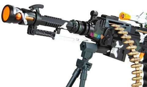 Karabin Wojskowy Na Ramie Światło Dźwięk 50cm Karabin Wojskowy Na Ramie Światło Dźwięk 50cm