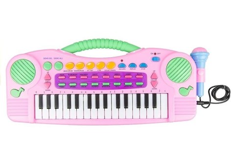 Keyboard Organki Różowe z Mikrofonem 32 Klawisze Keyboard Organki Różowe z Mikrofonem 32 Klawisze
