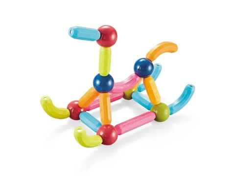 Klocki Magnetyczne Kolorowe Edukacyjne 64 Elementy XL Klocki Magnetyczne Kolorowe Edukacyjne 64 Elementy XL