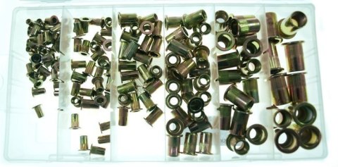 Nitonakrętki M4-M10, 9 - 21 mm, 150 sztuk, STALOWE Nitonakrętki M4-M10, 9 - 21 mm, 150 sztuk, STALOWE