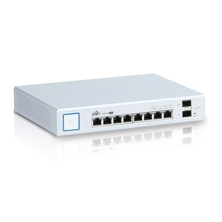 Ubiquiti Switch Unifi US-8-150W PoE 802.3 af and PoE+ 802.3 at, Web Management, 1 Gbps (RJ-45) ports quantity 8, SFP ports quant Ubiquiti Switch Unifi US-8-150W PoE 802.3 af and PoE+ 802.3 at, Web Management, 1 Gbps (RJ-45) ports quantity 8, SFP ports quant