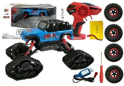 Jeep Zdalnie Sterowany Terenowy R/C Niebieski 4x4 Jeep Zdalnie Sterowany Terenowy R/C Niebieski 4x4