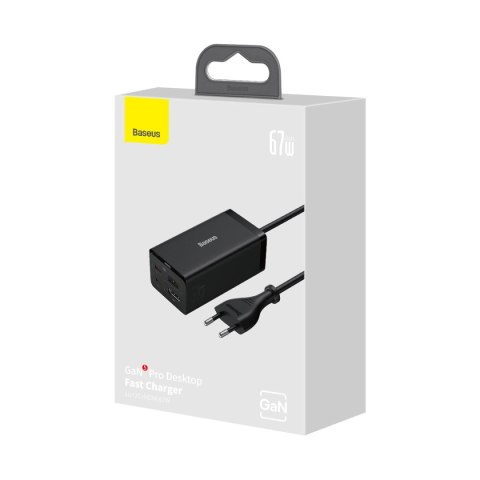 2w1 Ładowarka sieciowa GaN5 Pro + HUB konwerter HDMI 4K 2x USB-C USB-A czarny 2w1 Ładowarka sieciowa GaN5 Pro + HUB konwerter HDMI 4K 2x USB-C USB-A czarny