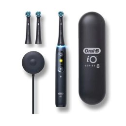 Elektryczna szczoteczka do zębów Oral-B iO Series 8N Do ładowania, Dla dorosłych, Liczba zębów 6, Czarny Onyks.