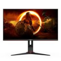 Monitor AOC U28G2XU2/BK 28", IPS, UHD, 3840 x 2160, 16:9, 1 ms, 370 cd/m², Czarny/Czerwony, Liczba portów HDMI 2, 144 Hz