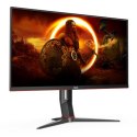 Monitor AOC U28G2XU2/BK 28", IPS, UHD, 3840 x 2160, 16:9, 1 ms, 370 cd/m², Czarny/Czerwony, Liczba portów HDMI 2, 144 Hz