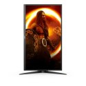 Monitor AOC U28G2XU2/BK 28", IPS, UHD, 3840 x 2160, 16:9, 1 ms, 370 cd/m², Czarny/Czerwony, Liczba portów HDMI 2, 144 Hz