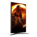 Monitor AOC U28G2XU2/BK 28", IPS, UHD, 3840 x 2160, 16:9, 1 ms, 370 cd/m², Czarny/Czerwony, Liczba portów HDMI 2, 144 Hz