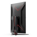 Monitor AOC U28G2XU2/BK 28", IPS, UHD, 3840 x 2160, 16:9, 1 ms, 370 cd/m², Czarny/Czerwony, Liczba portów HDMI 2, 144 Hz