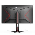 Monitor AOC U28G2XU2/BK 28", IPS, UHD, 3840 x 2160, 16:9, 1 ms, 370 cd/m², Czarny/Czerwony, Liczba portów HDMI 2, 144 Hz