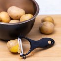 ZESTAW 3 KUCHENNYCH NOŻY MARMURKOWYCH Z OBIERACZKĄ E-