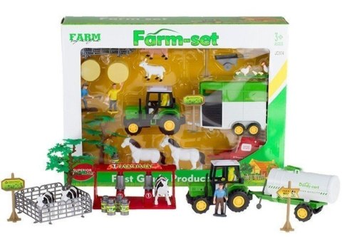 Zestaw Farma Traktor Zwierzęta Hodowlane 2 Modele Zestaw Farma Traktor Zwierzęta Hodowlane 2 Modele