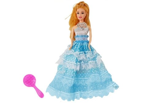 Lalka Jasnowłosa Księżniczka Niebieska Suknia Szczotka 28 cm Lalka Jasnowłosa Księżniczka Niebieska Suknia Szczotka 28 cm