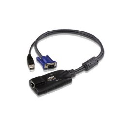 Aten Adapter KVM USB VGA 1 x RJ-45 żeński, 1 x USB męski, 1 x HDB-15 męski