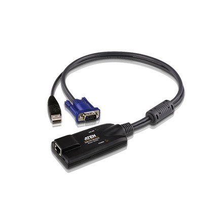 Aten Adapter KVM USB VGA 1 x RJ-45 żeński, 1 x USB męski, 1 x HDB-15 męski Aten Adapter KVM USB VGA 1 x RJ-45 żeński, 1 x USB męski, 1 x HDB-15 męski