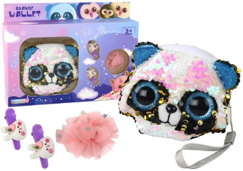 Portfel Spinki Zestaw Dla Dziewczynki Portfelik Panda 4 ele. Portfel Spinki Zestaw Dla Dziewczynki Portfelik Panda 4 ele.