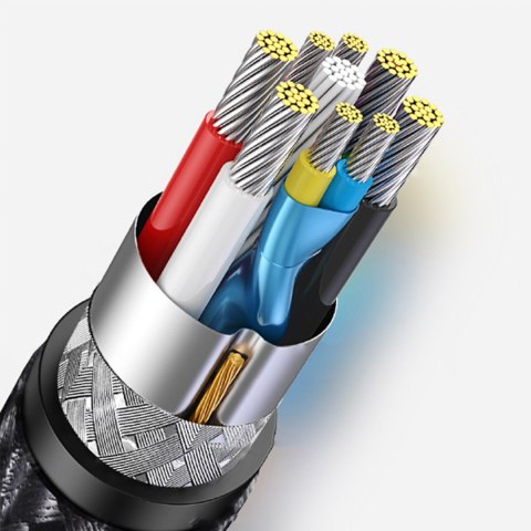 Wytrzymały przedłużacz kabla przewodu USB 3.0 5Gb/s 1m szary Wytrzymały przedłużacz kabla przewodu USB 3.0 5Gb/s 1m szary