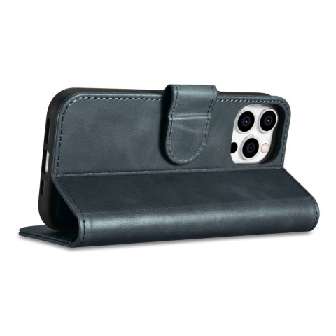 2w1 etui skórzany pokrowiec z klapką iPhone 14 Pro Max Anti-RFID Oil Wax Wallet Case niebieski 2w1 etui skórzany pokrowiec z klapką iPhone 14 Pro Max Anti-RFID Oil Wax Wallet Case niebieski