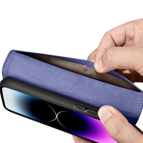 2w1 etui skórzany pokrowiec z klapką iPhone 14 Pro Max Anti-RFID Wallet Case jasnofioletowy 2w1 etui skórzany pokrowiec z klapką iPhone 14 Pro Max Anti-RFID Wallet Case jasnofioletowy