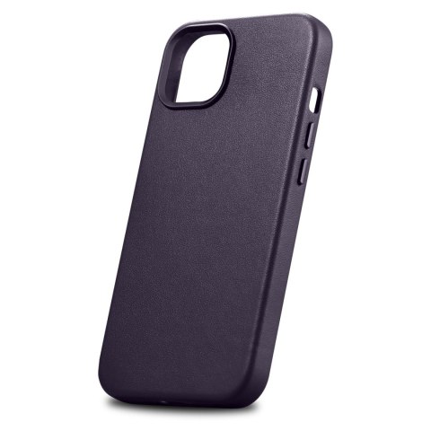 Pokrowiec etui z naturalnej skóry do iPhone 14 Plus MagSafe Case Leather ciemnofioletowy Pokrowiec etui z naturalnej skóry do iPhone 14 Plus MagSafe Case Leather ciemnofioletowy